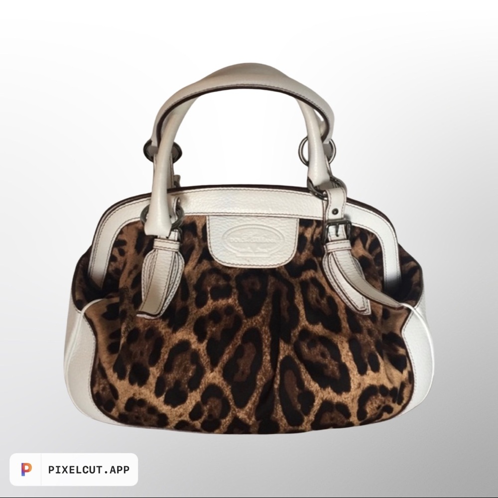Authentic Dolce&Gabbana leopard print handbag